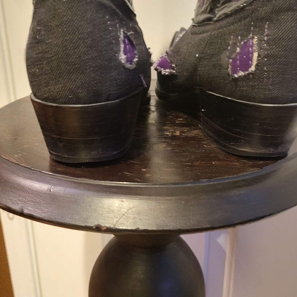 White Diamond Boots Size 8 Hand Made - Picture 10 of 14